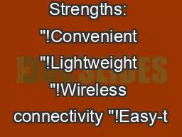 Strengths: 