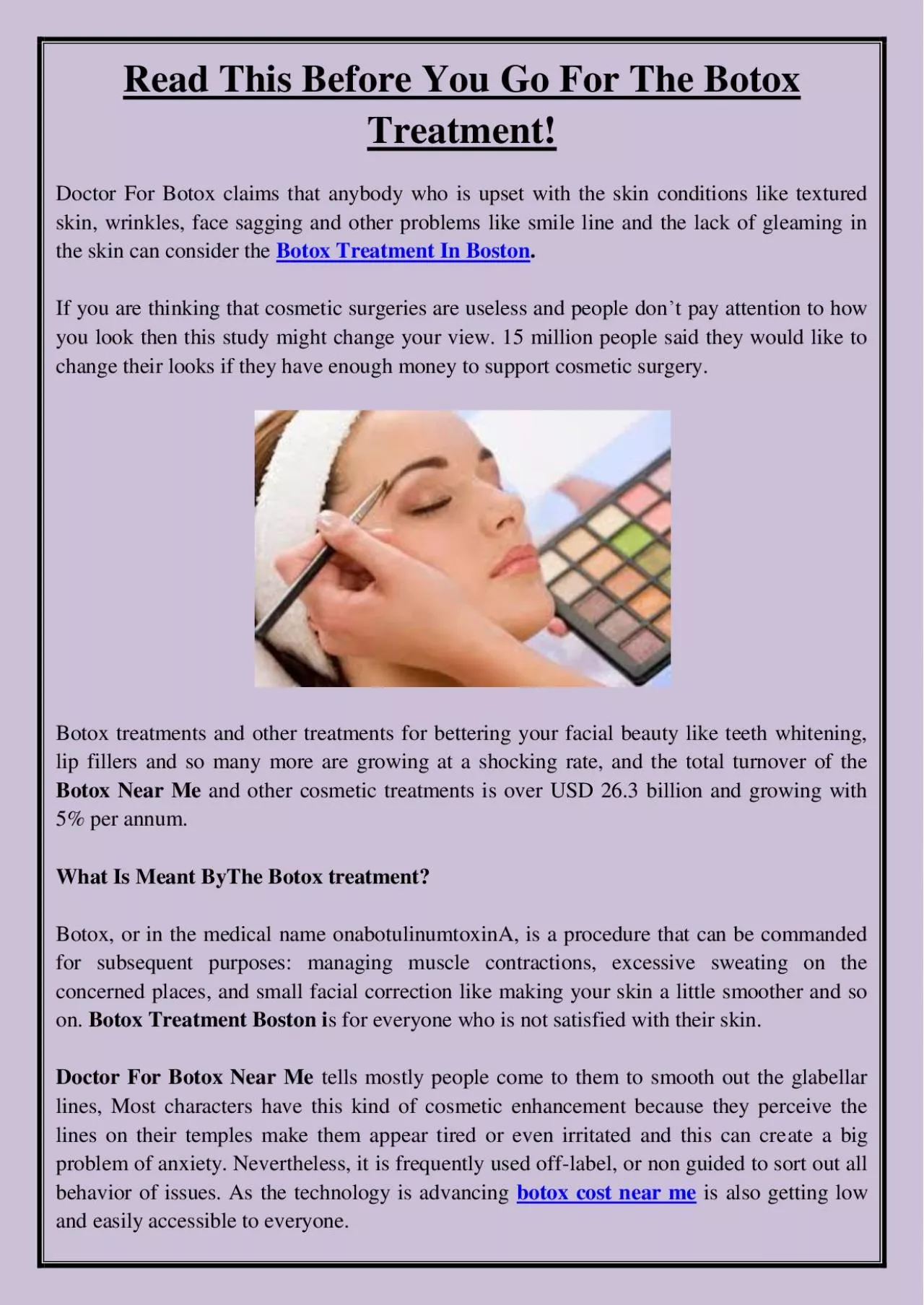 PDF-Read This Before You Go For The Botox Treatment