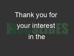 Thank you for your interest in the
