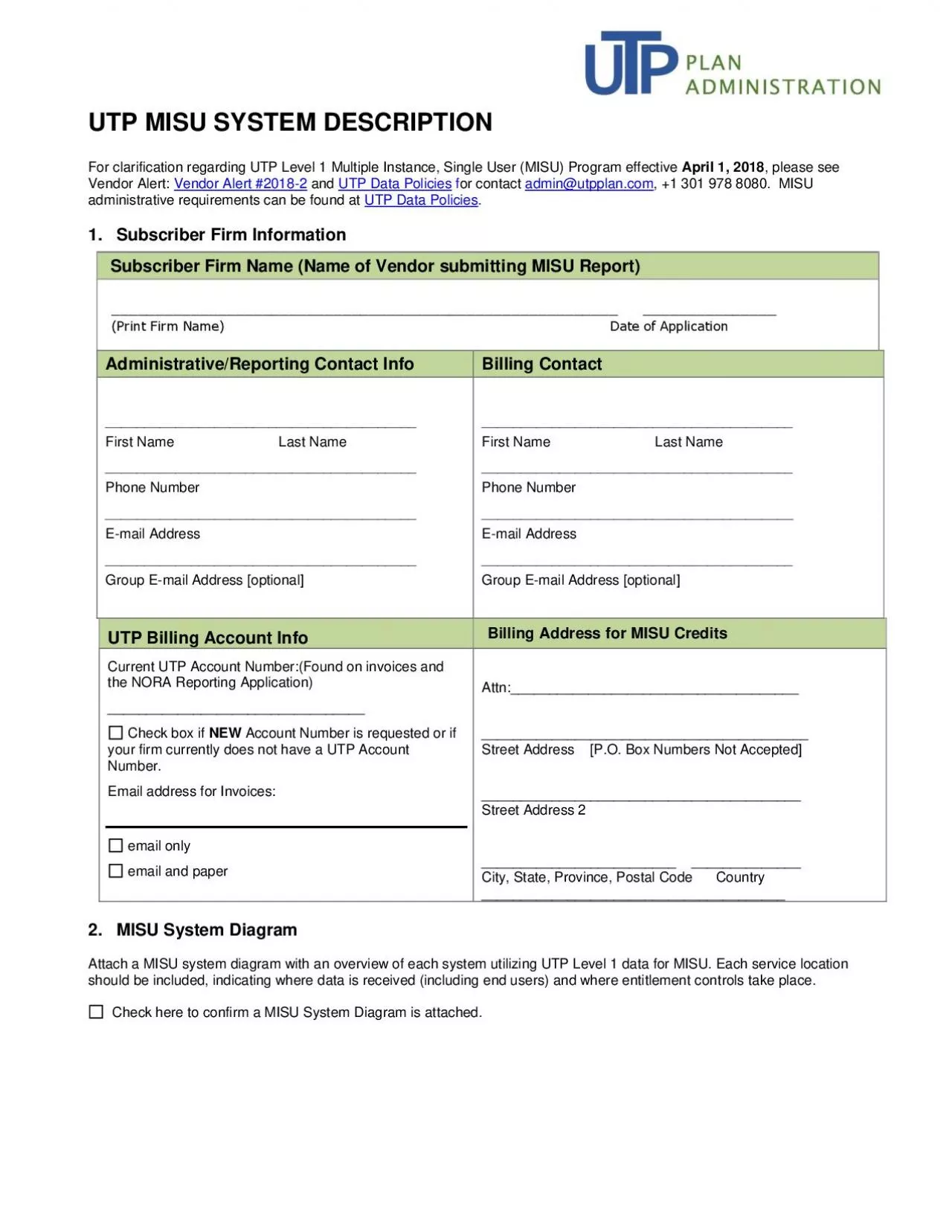 PDF-UTP MISU SYSTEM DESCRIPTION For clarification regarding UTP Level 1 Mu