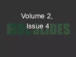 Volume 2, Issue 4