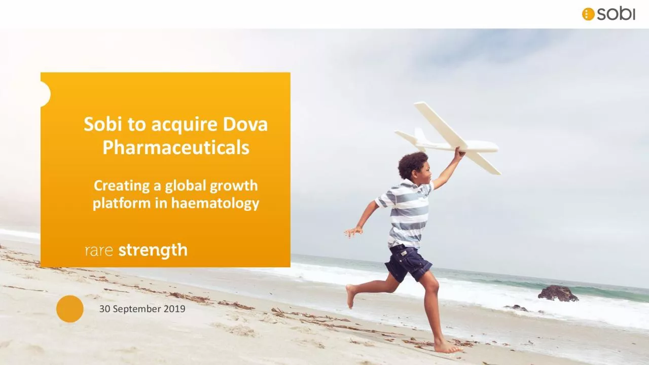 PDF-Sobi to acquire Dova