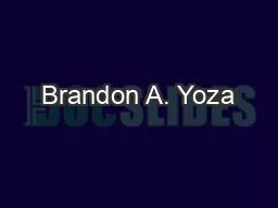 Brandon A. Yoza