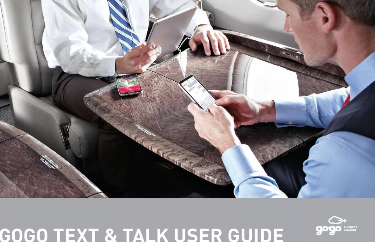 PDF-GOGO TEXT & TALK USER GUIDE