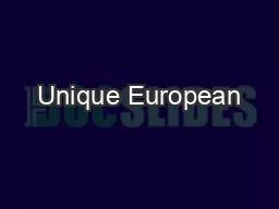 Unique European