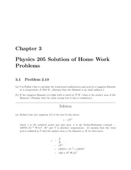 Chapter  Physics  Solution of Home Work Problems