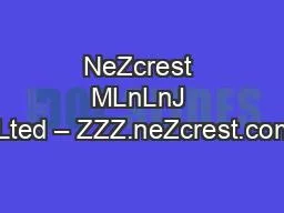 NeZcrest MLnLnJ /LmLted – ZZZ.neZcrest.com.au
