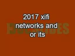 2017 xifi networks and or its