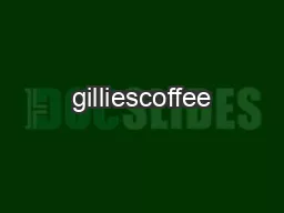 Gilliescoffee
