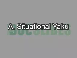 A. Situational Yaku