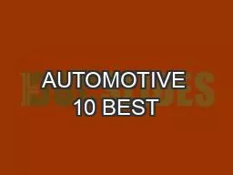 AUTOMOTIVE 10 BEST