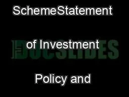 BNZ KiwiSaver SchemeStatement of Investment Policy and Objectives
...