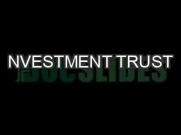 NVESTMENT TRUST