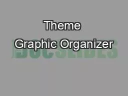 Theme Graphic Organizer