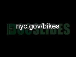 nyc.gov/bikes