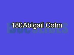 180Abigail Cohn