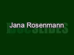 Jana Rosenmann