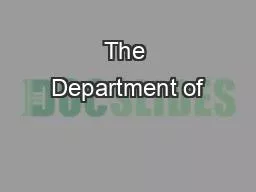 The Department of