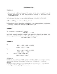 Solutions to HW Problem  a The status code of  and the
