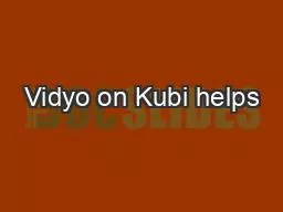 Vidyo on Kubi helps