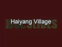 Haiyang Village