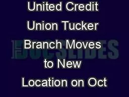 Georgia United Credit Union Tucker Branch Moves to New Location on Oct