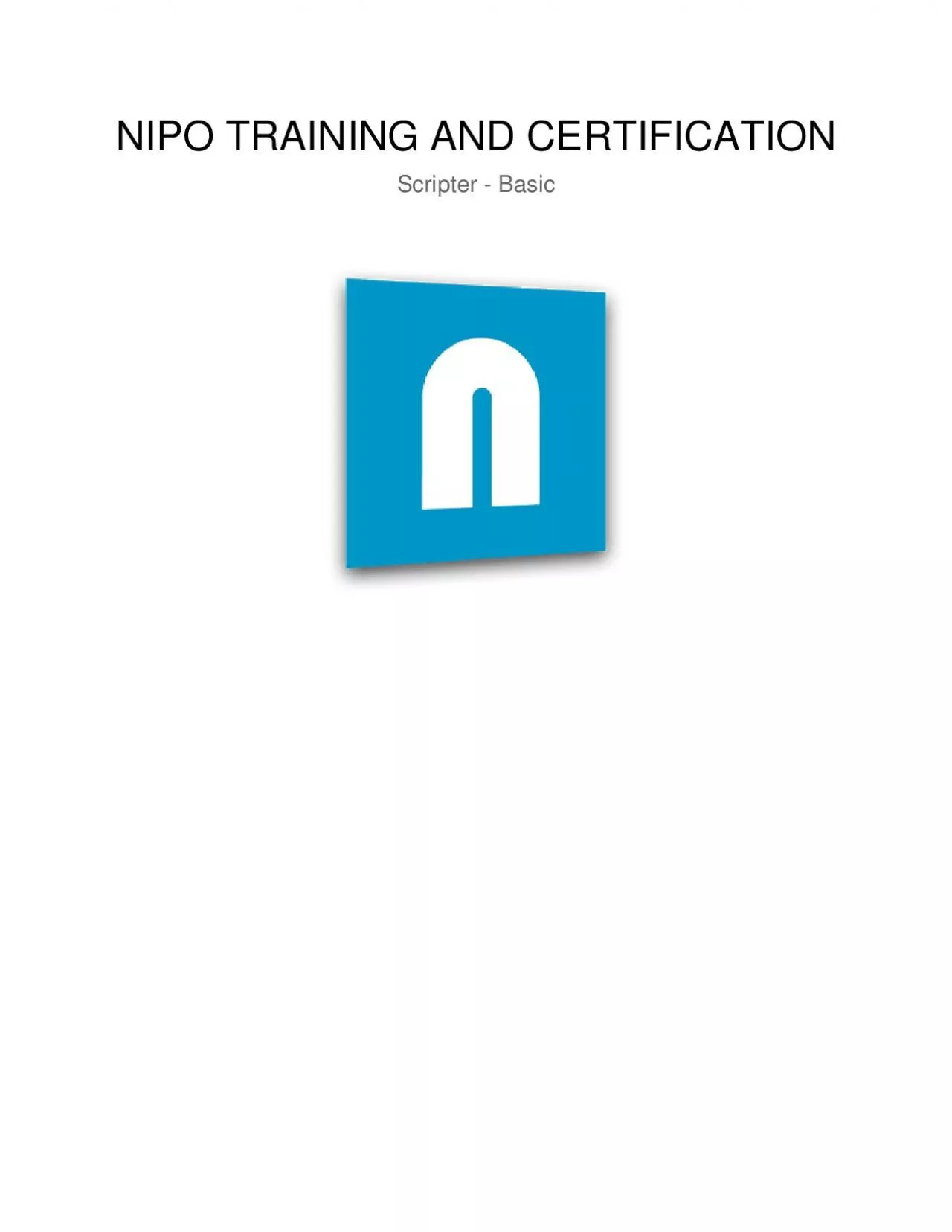 PDF-NIPO TRAINING AND CERTIFICATION