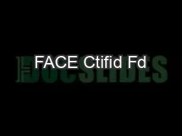 FACE Ctifid Fd