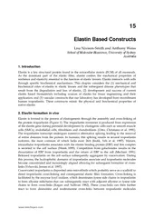 Elastin Based Constructs School of Molecular Bioscien
