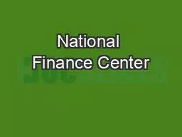 National Finance Center