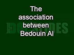 The association between Bedouin Al