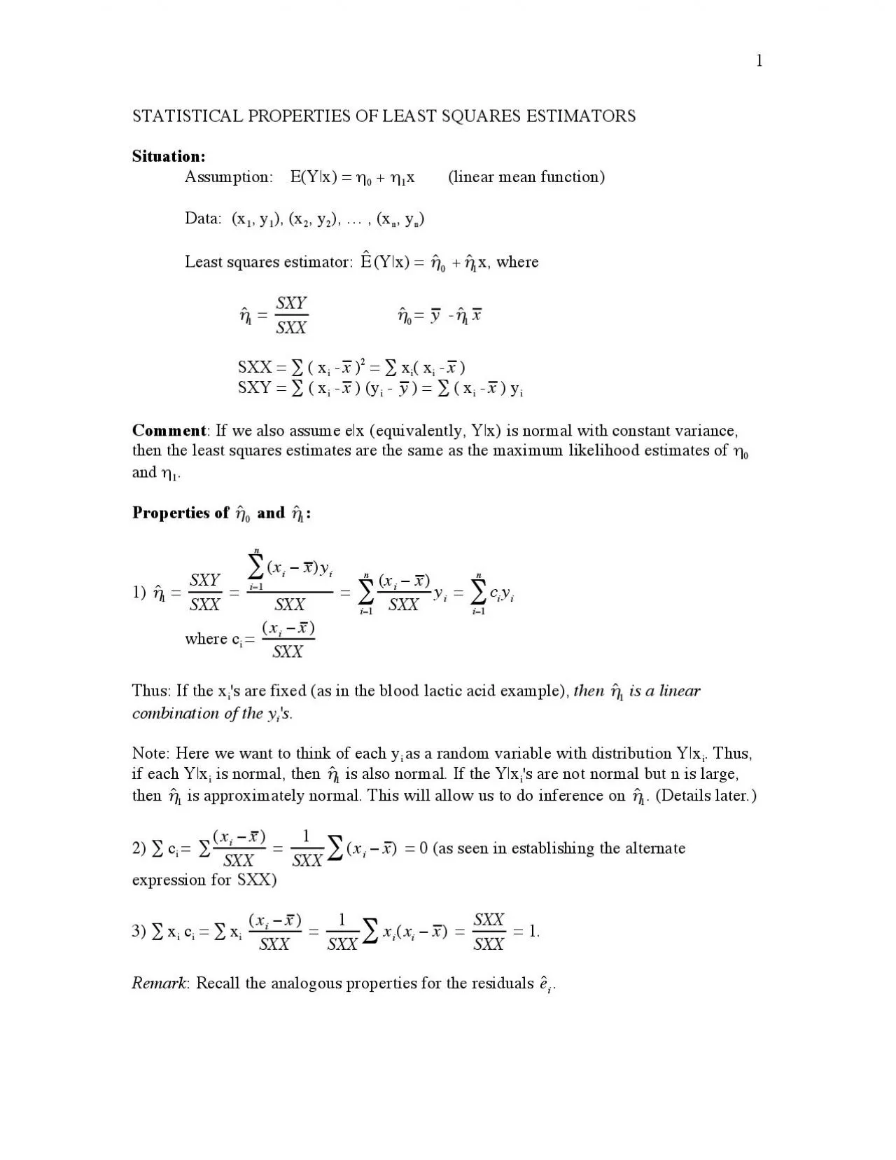 PDF-i -) yi Comment: If we also assume e|x (equivalently, Y|x) is normal