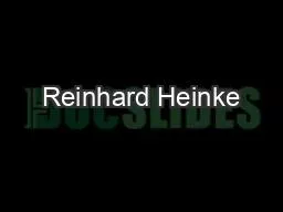 Reinhard Heinke
