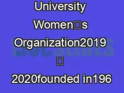 Yale University Women’s Organization2019 – 2020founded in196