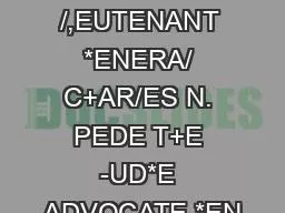 STATEMENT BY /,EUTENANT *ENERA/ C+AR/ES N. PEDE T+E -UD*E ADVOCATE *EN