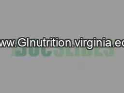 www.GInutrition.virginia.edu