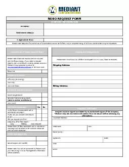 OBO REQUEST FORM