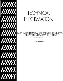 LICA (LOW INDUCTANCE CAPACITOR ARRAY)TECHNICALINFORMATION