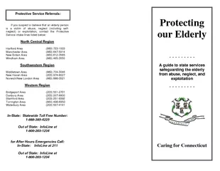Protecting our Elderly          A guide to state servi