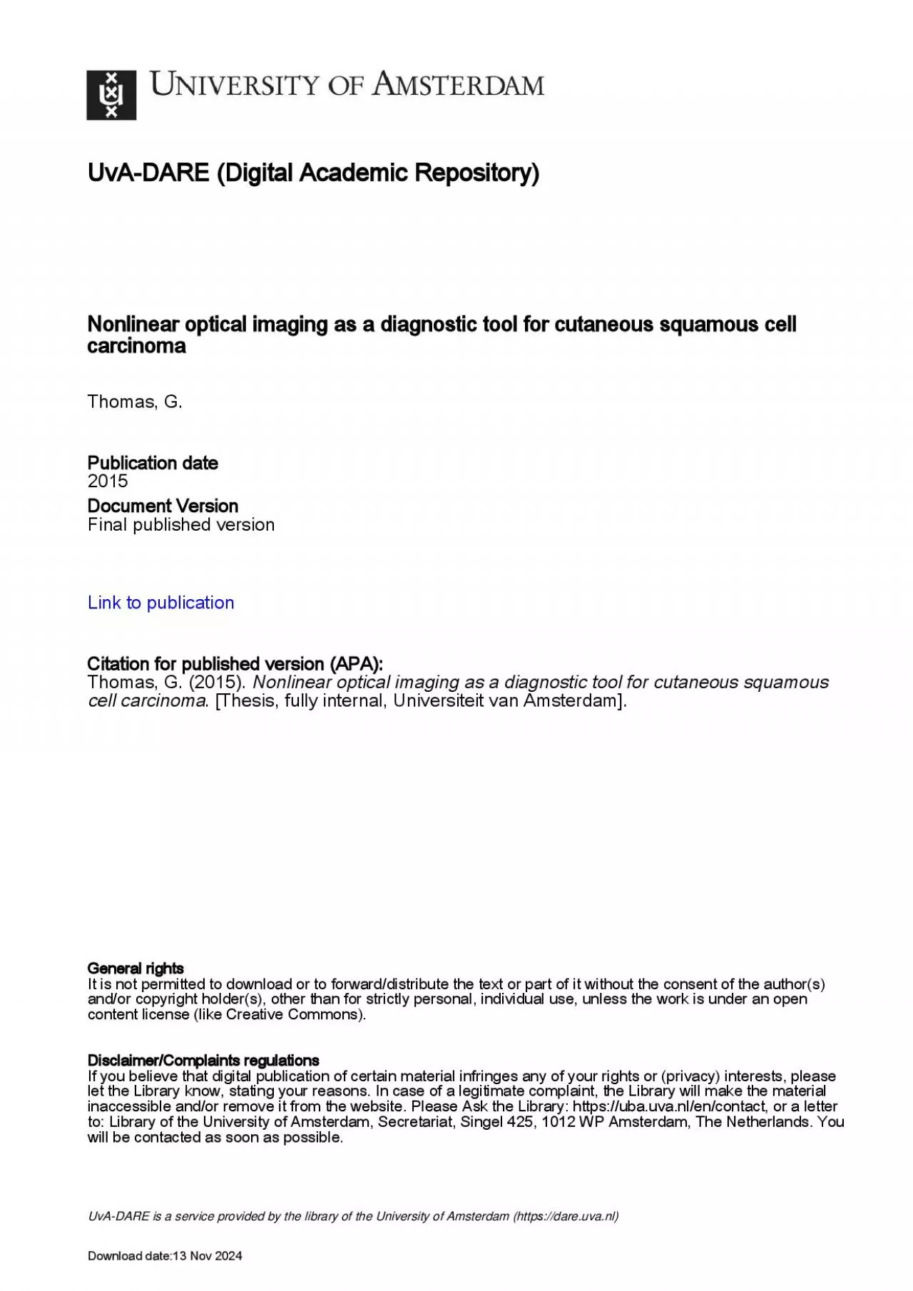 PDF-Nonlinear optical imagingas a diagnostic tool forcutaneous squamous ce