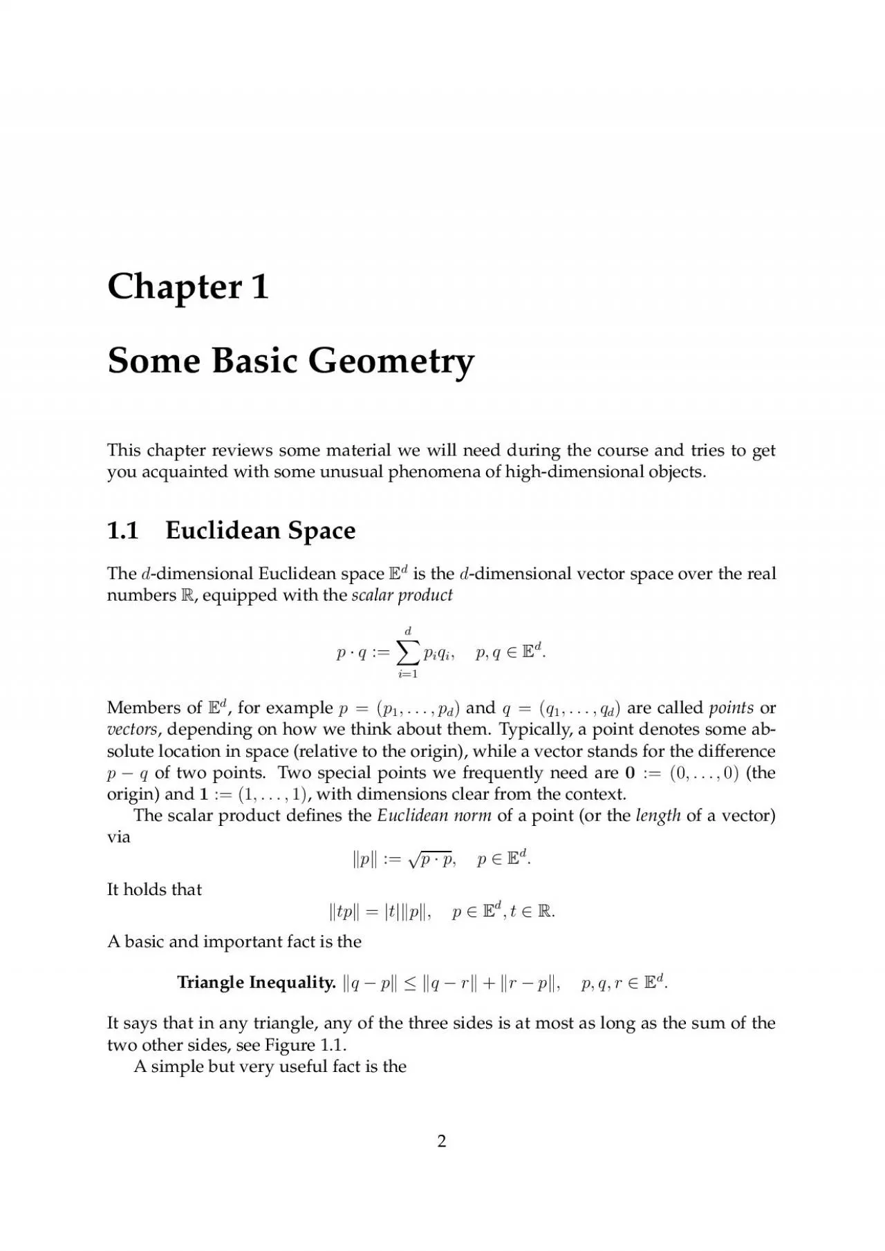 PDF-Chapter1SomeBasicGeometryThischapterreviewssomematerialwewillneeddurin