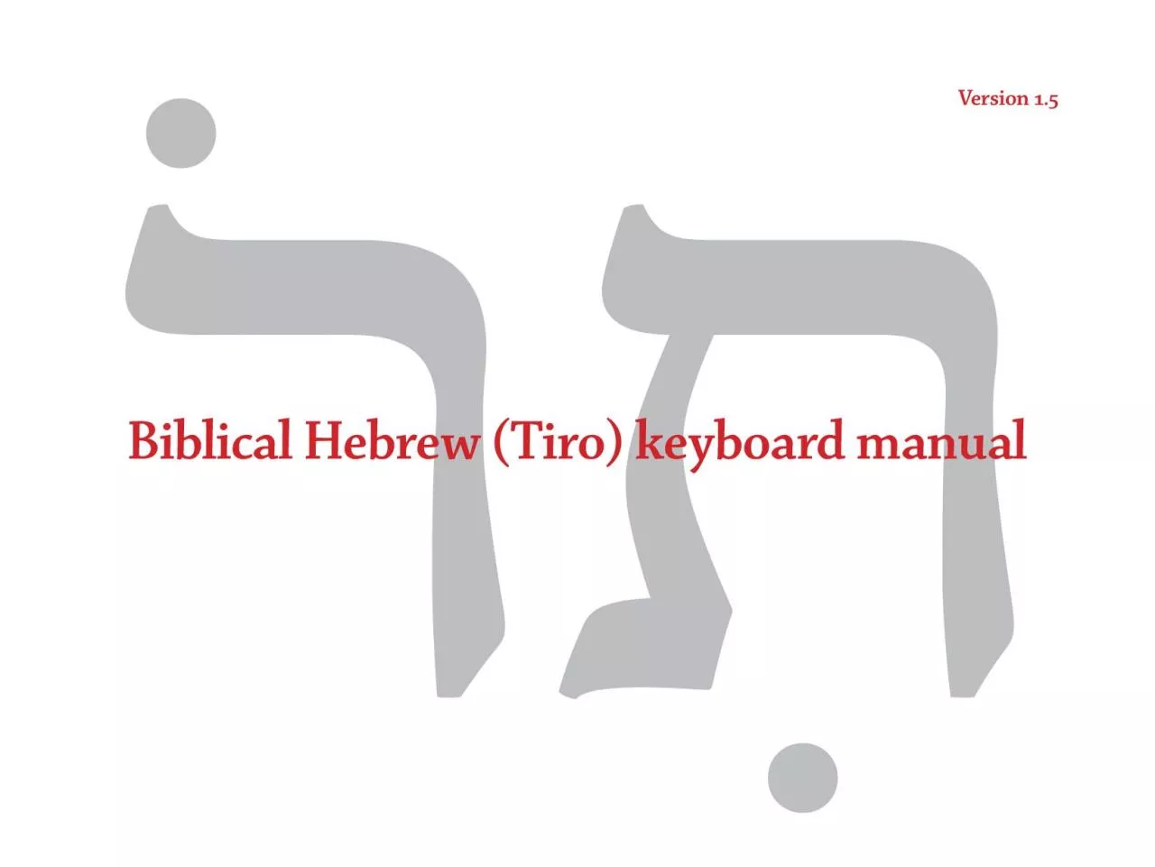 PDF-Biblical Hebrew (Tiro) keyboard manual