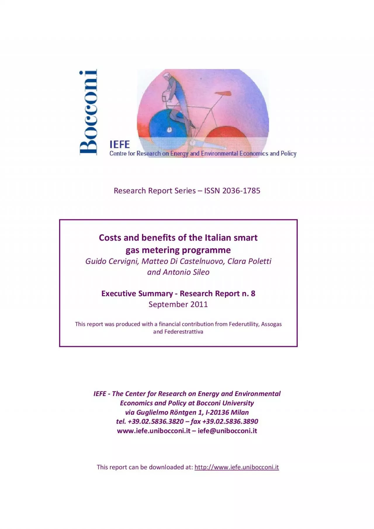 PDF-COSTS AND BENEFITS OF THE ITALIAN SMART GAS METER-ING PROGRAMME ...