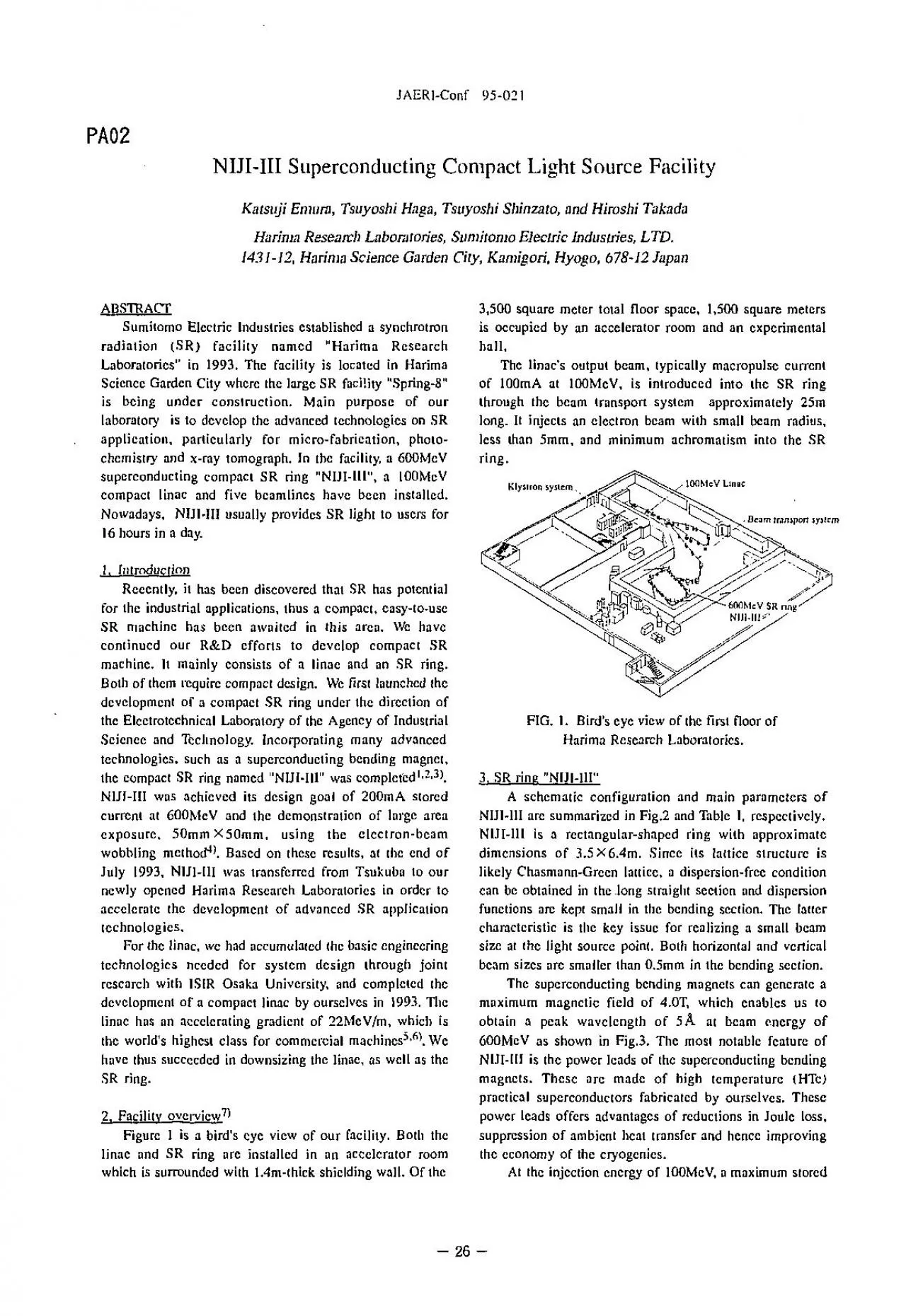 PDF-PA0JAERl-Con 95-02NIJI-II Superconductin Compac Ligh Sourc FacilitKats