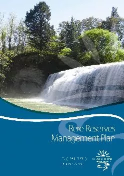 Rere Reserves Management Plan