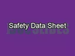Safety Data Sheet