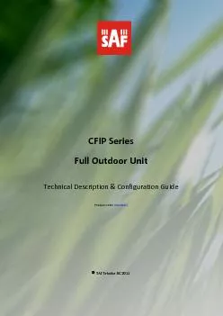 The CFIP Series Full Outdoor Unit Technical Description and Configurat