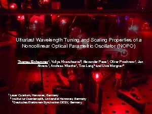 Ultrafast Wavelength Tuning and Scaling Properties of a