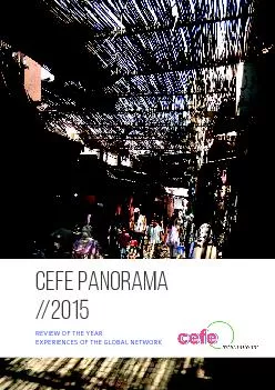 CEFE PANORAMA //2015