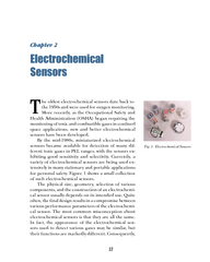 Chapter Electrochemical Sensors Chapter  Electrochemi